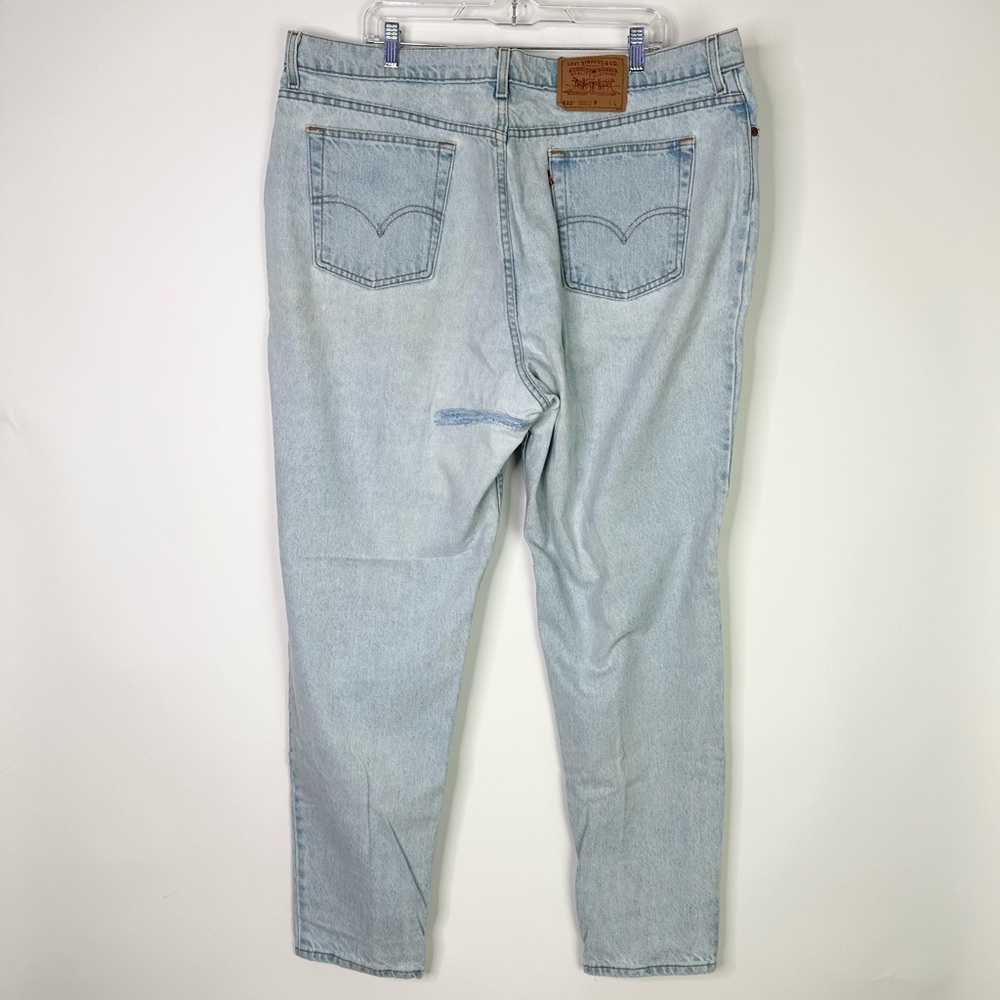 Vintage Levi’s 522 Jeans Women’s 42x32 Tapered Fit Tapered Legs USA Acid Wash